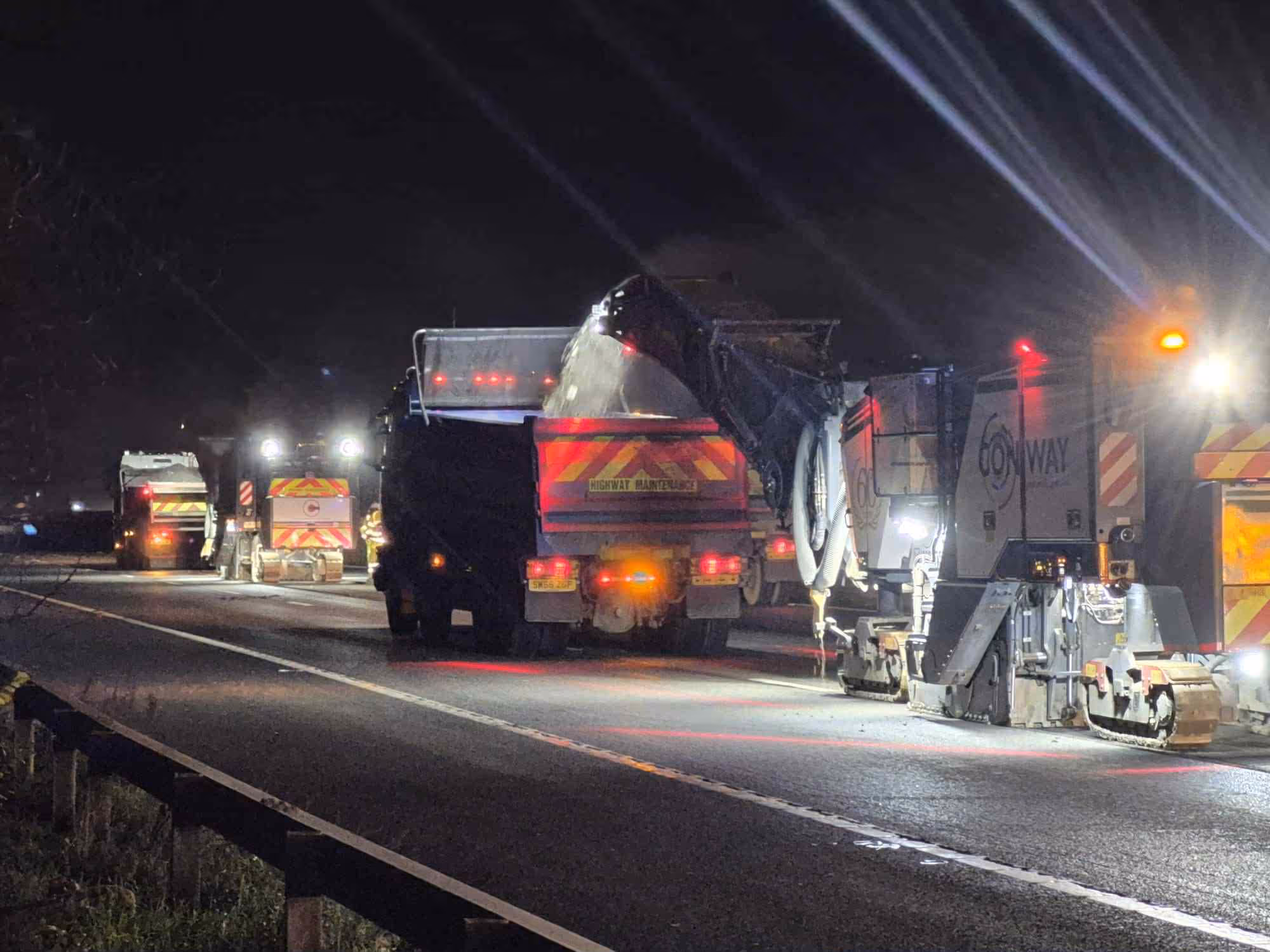 ABM Road Planings operations in the field